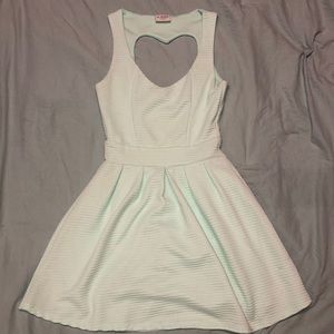 Heart cut out fit & flare dress!